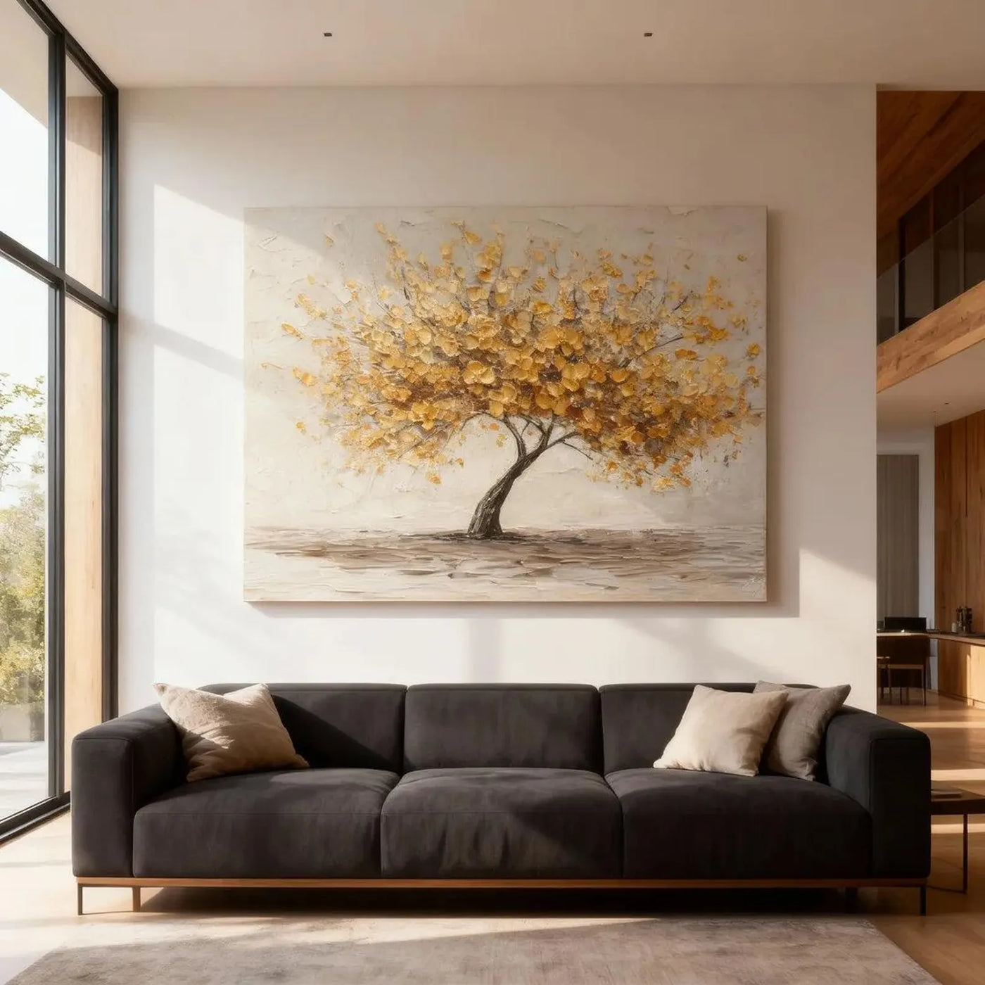 Textured Golden Canopy | Warm Tones
