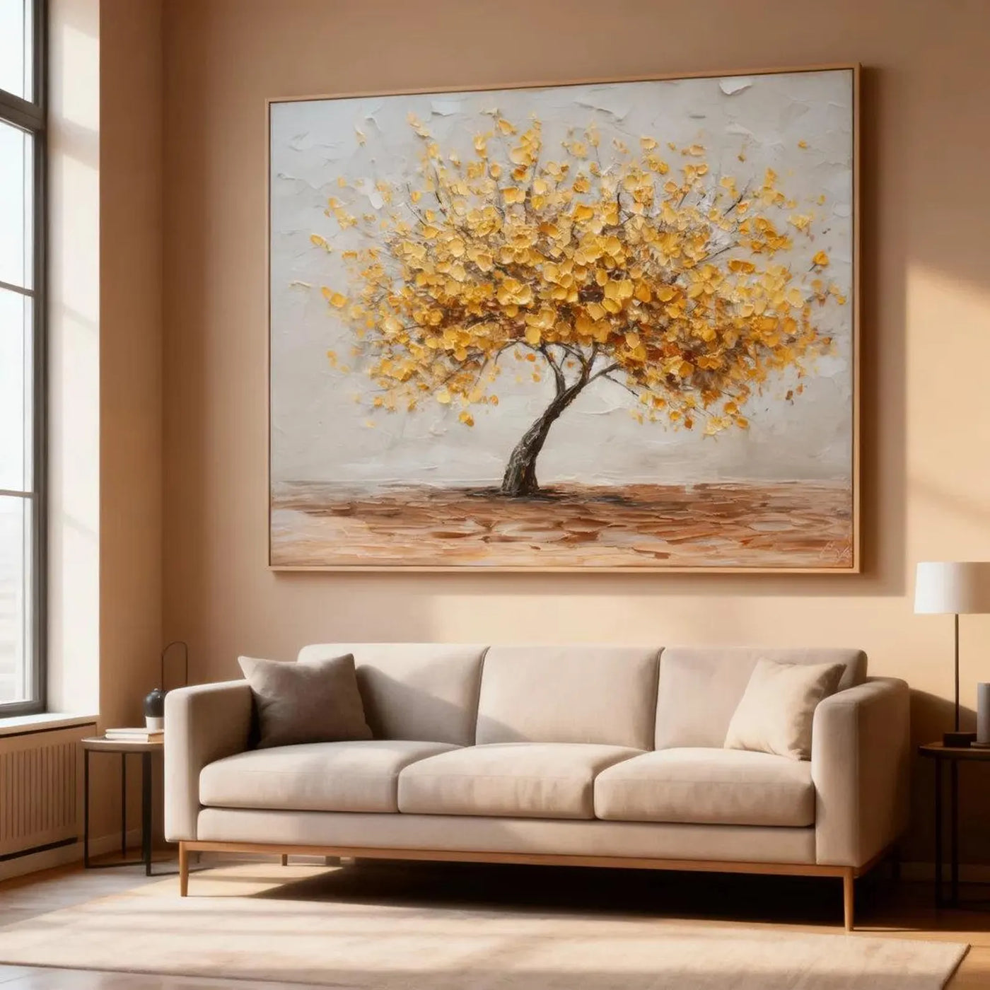 Textured Golden Canopy | Warm Tones