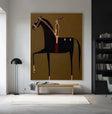Stylized Equestrian Artistry | Brown Steed