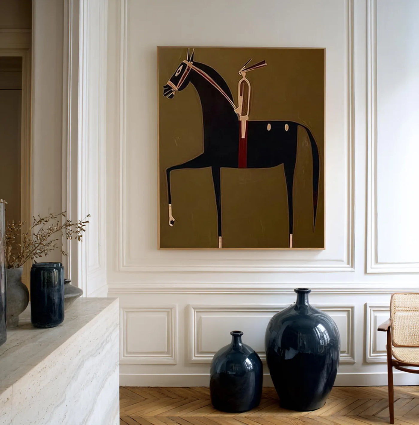 Stylized Equestrian Artistry | Brown Steed