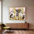 Vibrant Graffiti Ensemble | Robot Figures