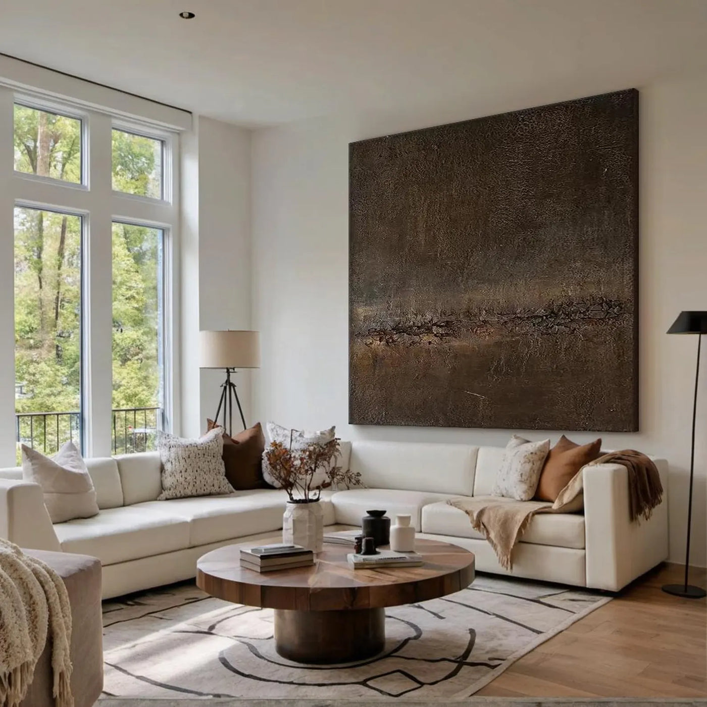 Textured Rustic Opulence | Brown Rhythm