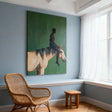 Textured Equine Narrative | Green Beige