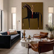 Stylized Equestrian Artistry | Brown Steed