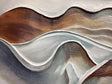Textured Wave Harmony | Beige Brown