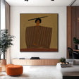 Textured Figural Quiescence | Umber Visage