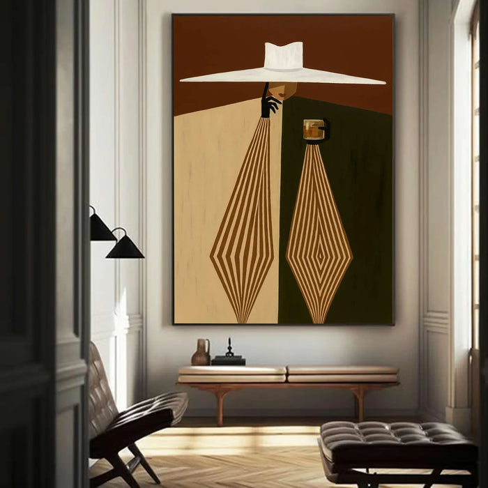 Textured Retro Opulence | Hat Geometric