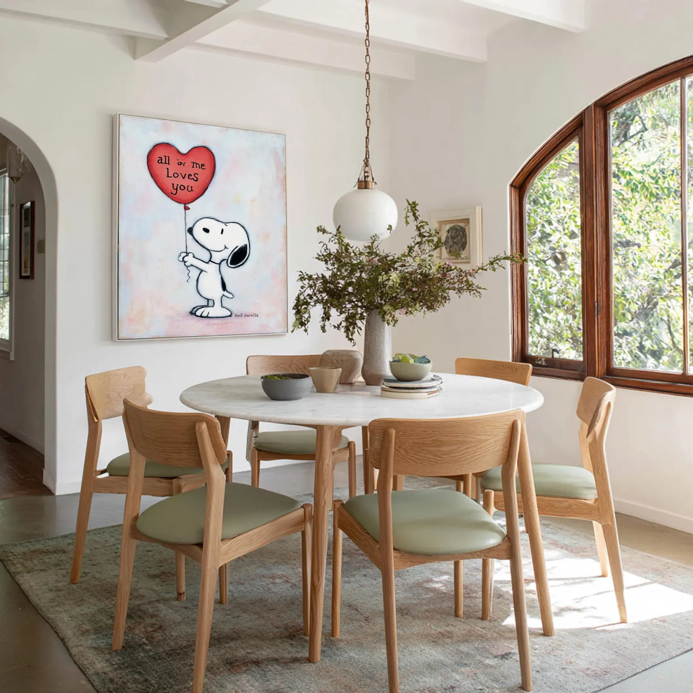 Textured Romantic Balloon | Snoopy Love