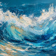 Textured Wave Opulence | Golden Crest