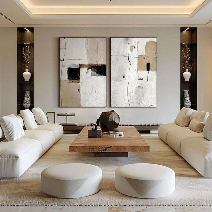 Minimalist Abstract Geometry | Neutral Palette