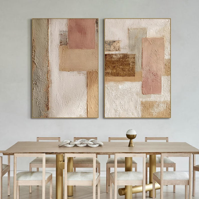 Warm Geometric Harmony | Blush Gold