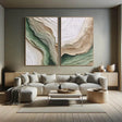 Organic Textured Waves | Sage Green