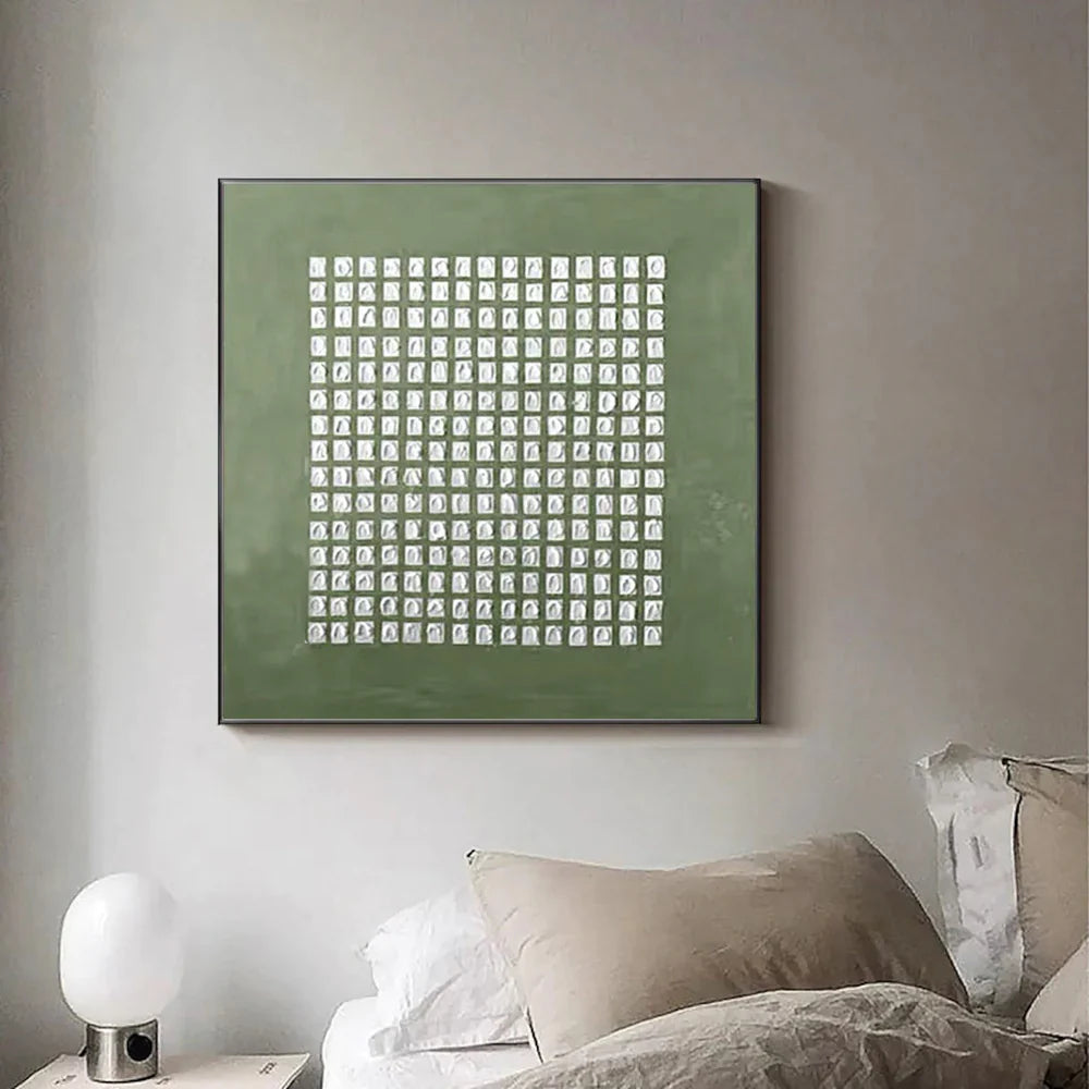 Green Minimalist Textured Wall Art #MT048