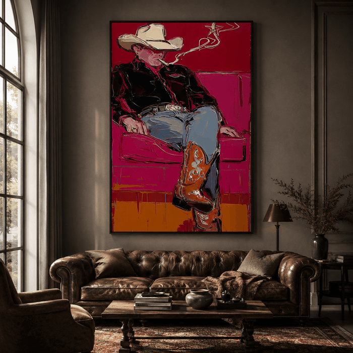 Impressionist Art | Smoky Cowboy Glow