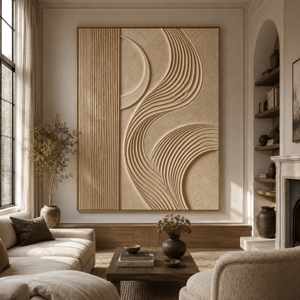 3D Textured Art | Curve Ridge Rhythm