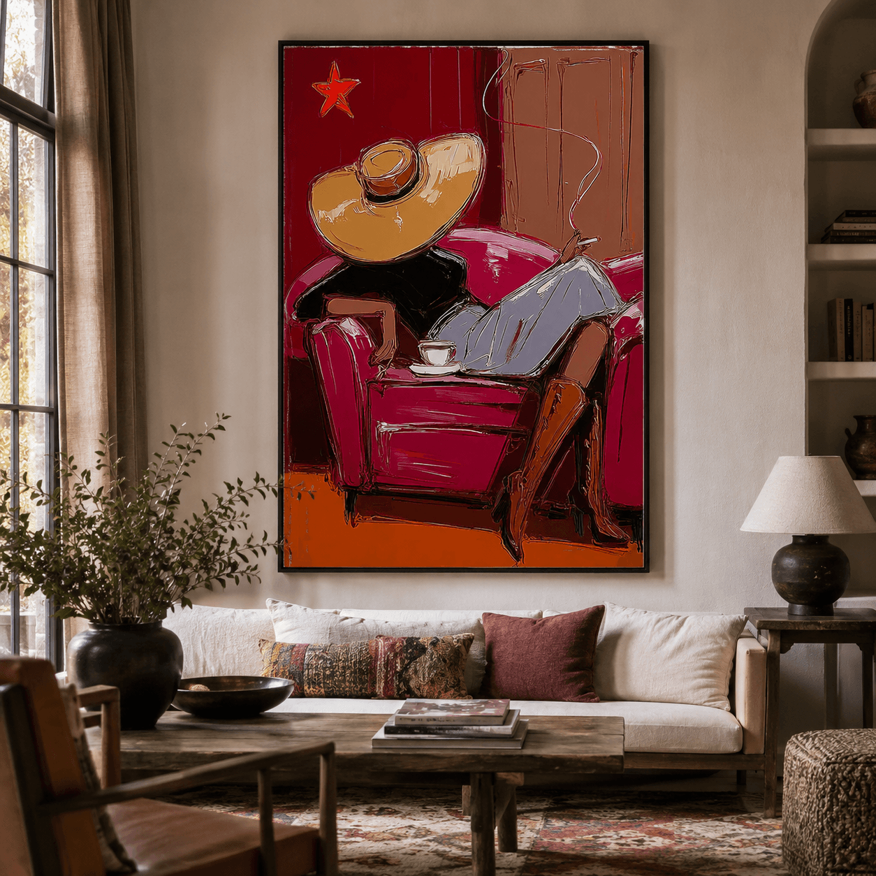 Impressionist Art | Western Lady Repose
