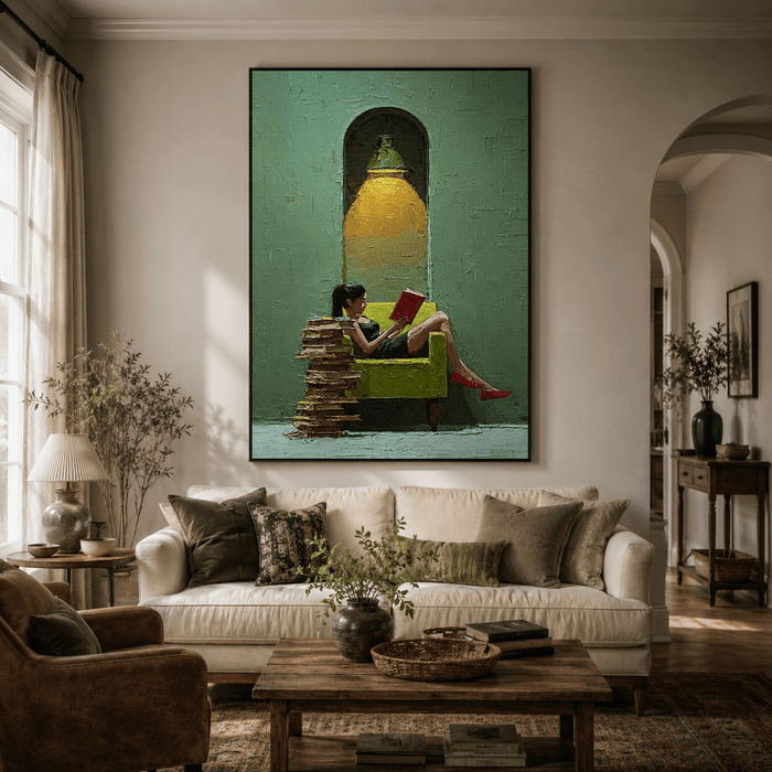 Impressionist Art | Arch Lamp Reader