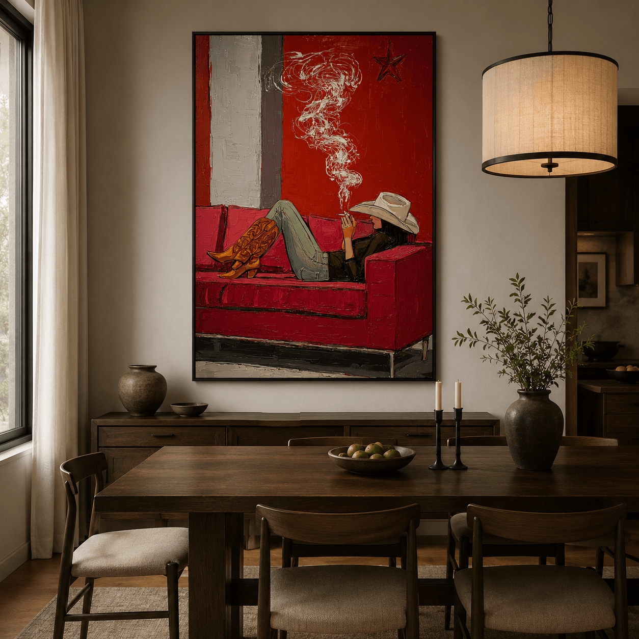 Impressionist Art | Cowgirl Smoke Drift