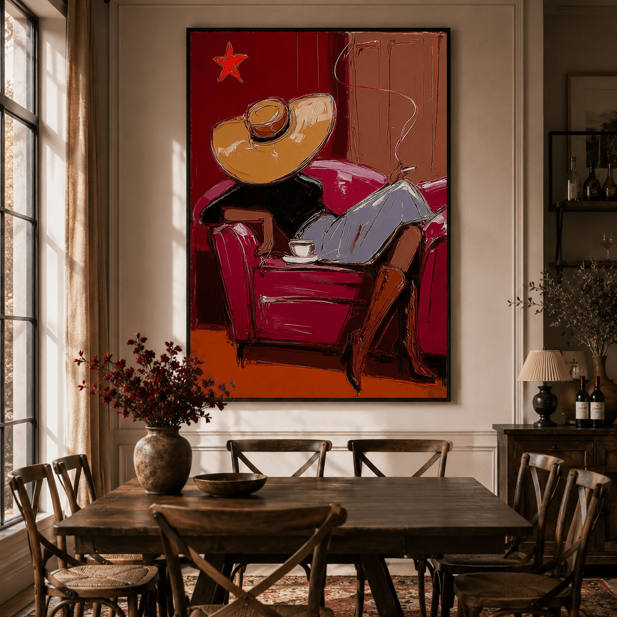 Impressionist Art | Western Lady Repose