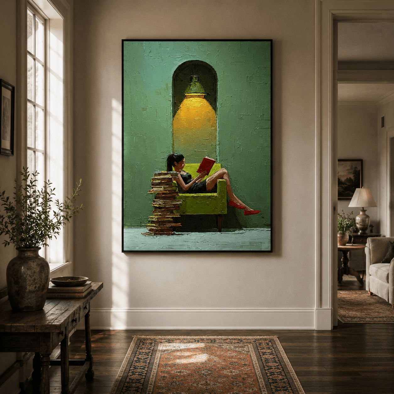Impressionist Art | Arch Lamp Reader