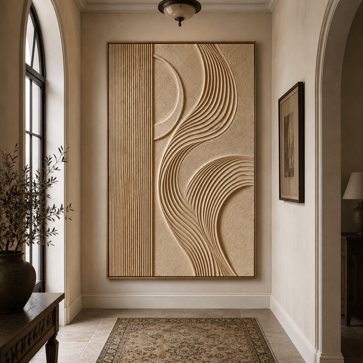 3D Textured Art | Curve Ridge Rhythm