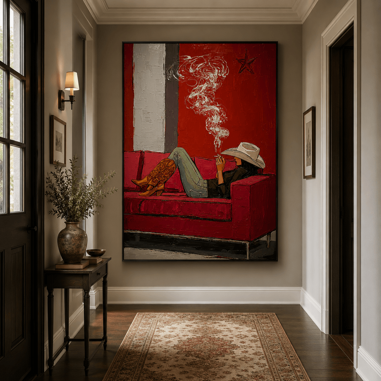 Impressionist Art | Cowgirl Smoke Drift