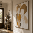 Textured Abstract Figures | Earthy Tones
