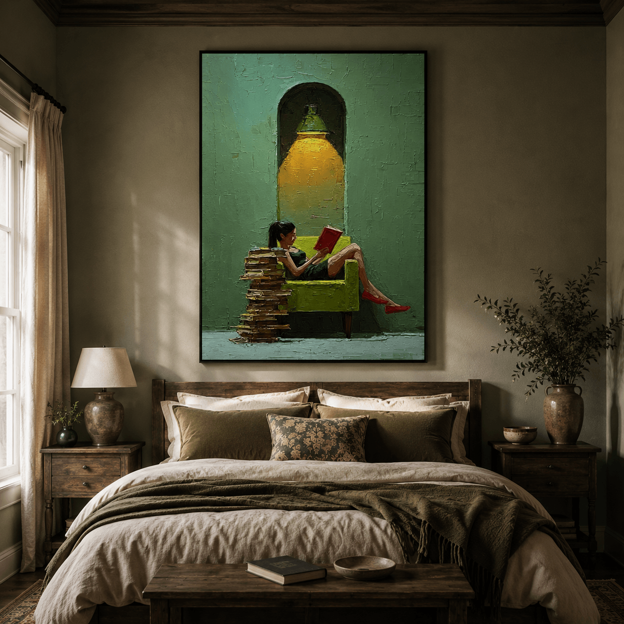 Impressionist Art | Arch Lamp Reader