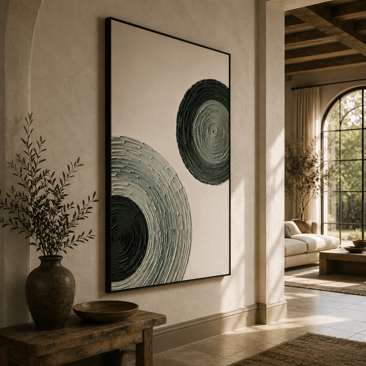 Abstract Art | Spiral Layered Circles