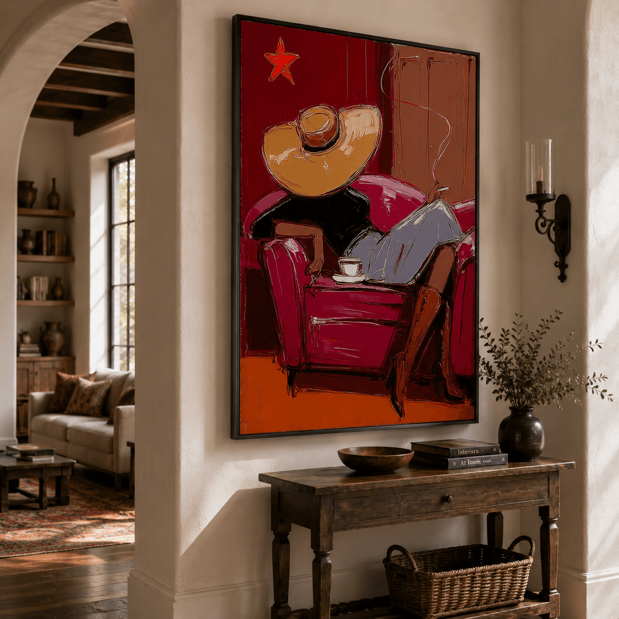 Impressionist Art | Western Lady Repose