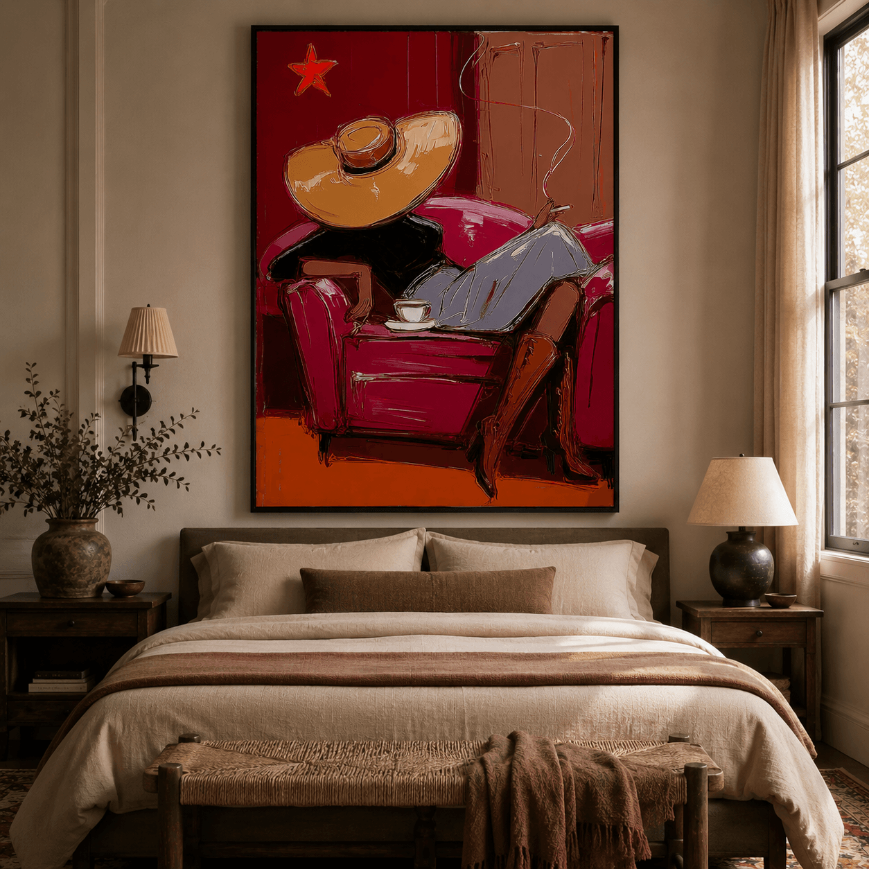 Impressionist Art | Western Lady Repose