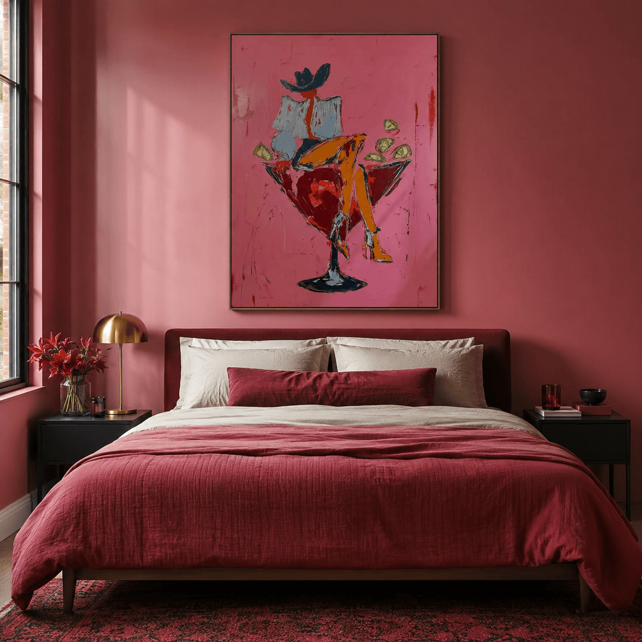Vintage Americana Kunst | Margarita Cowgirl Vibe