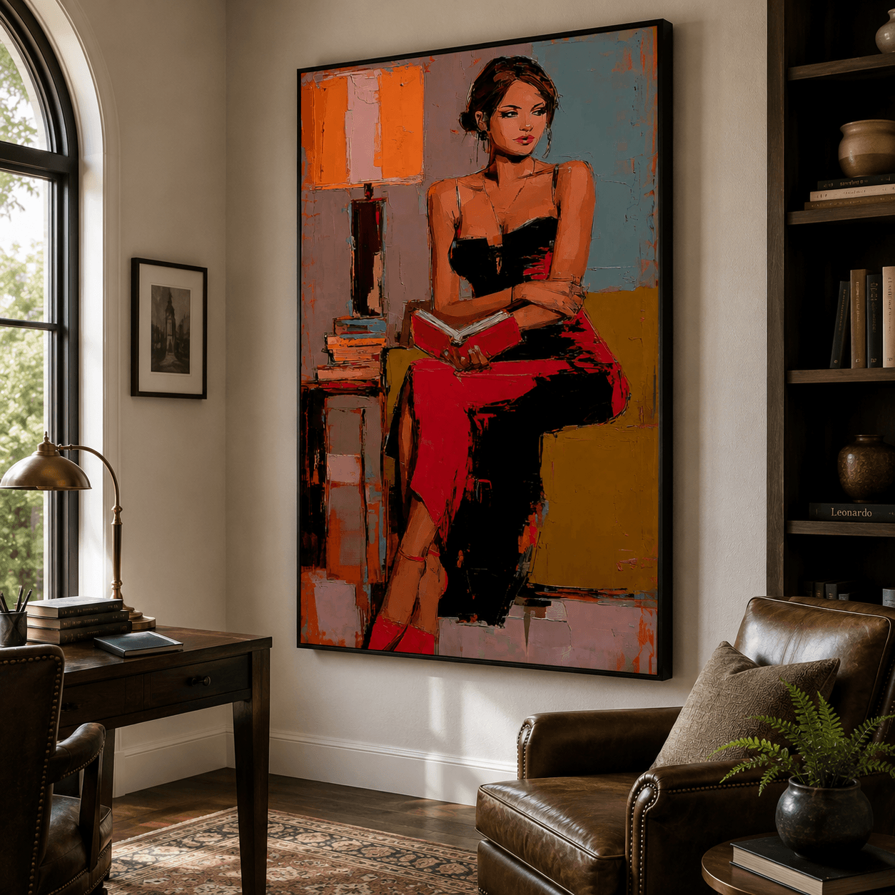 Impressionist Art | Soft Lady Reading