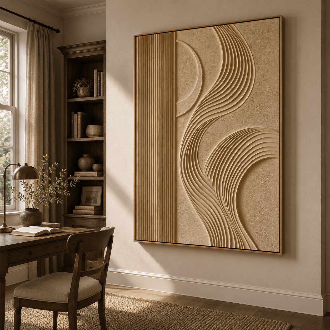 3D Textured Art | Curve Ridge Rhythm