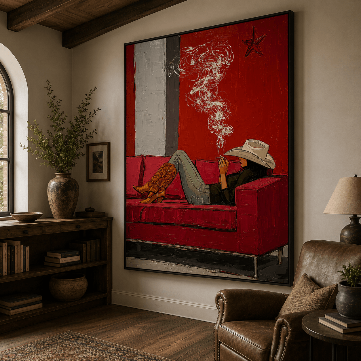 Impressionist Art | Cowgirl Smoke Drift