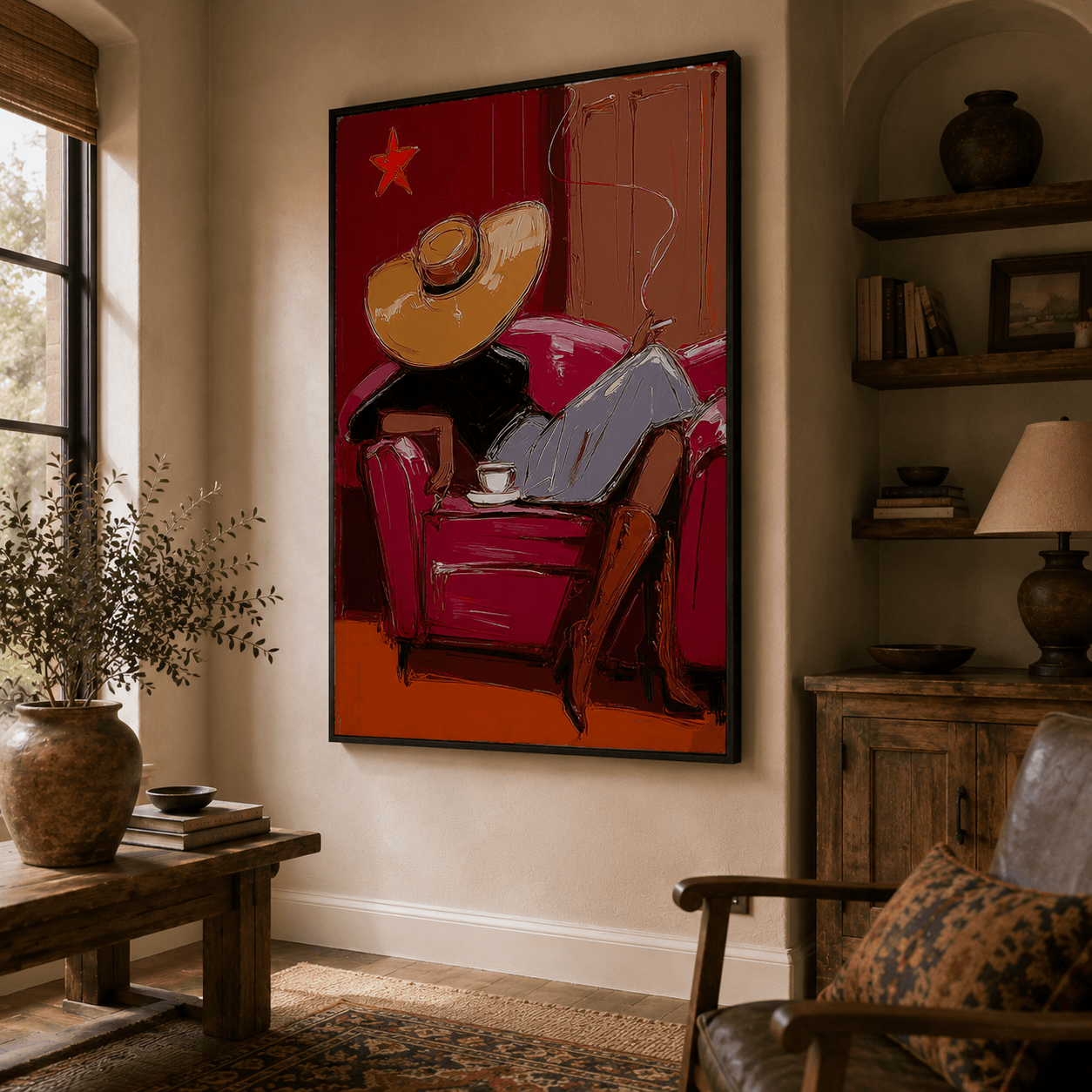 Impressionist Art | Western Lady Repose