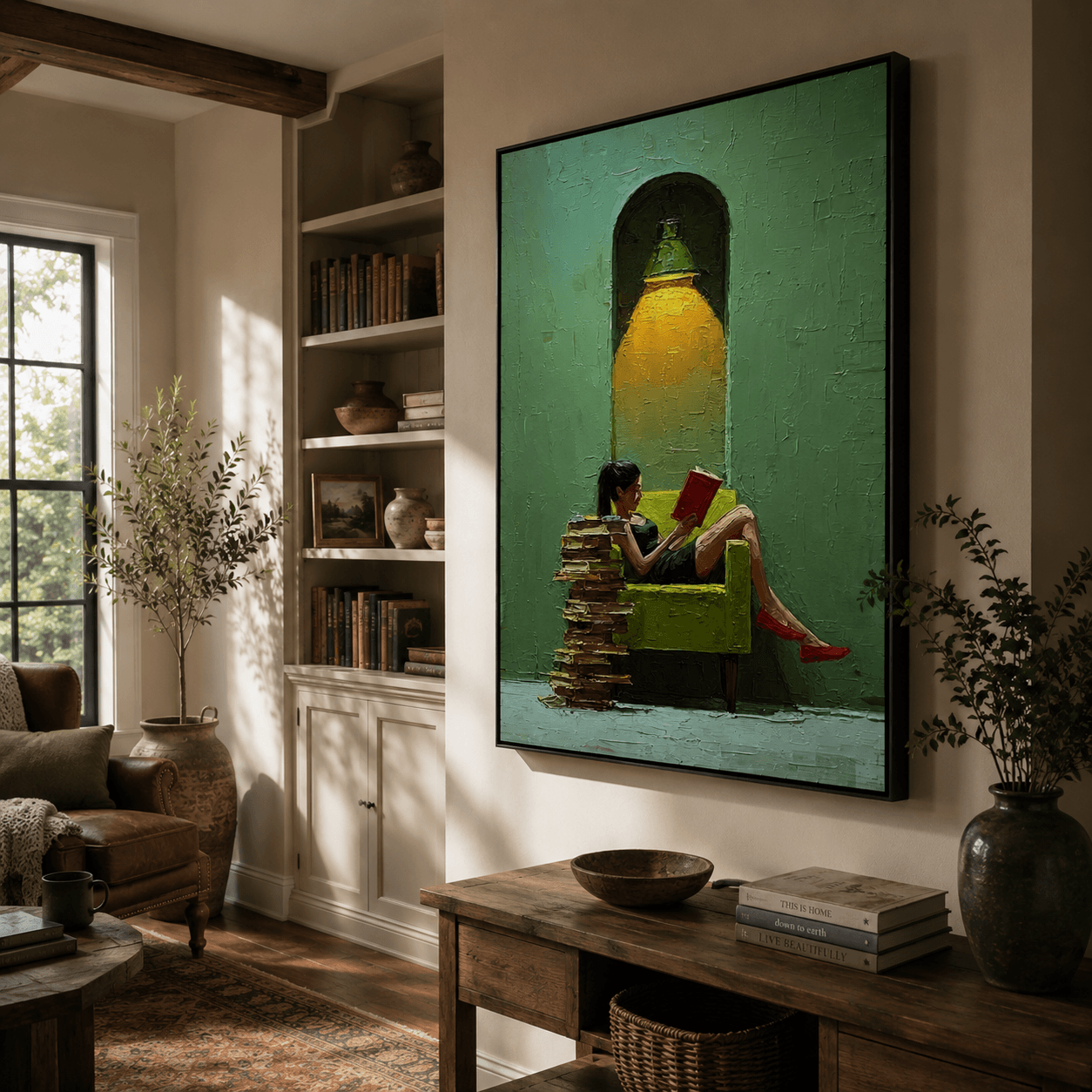 Impressionist Art | Arch Lamp Reader