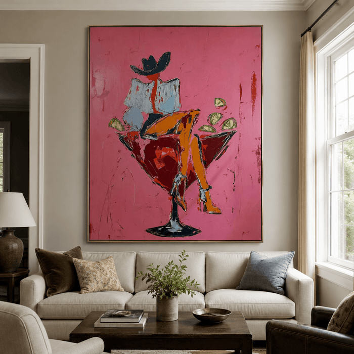 Vintage Americana Art | Margarita Cowgirl Vibe
