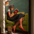 Impressionist Art | Evening Book Glow