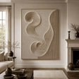 3D Textured Art | Swirl Layered Waves