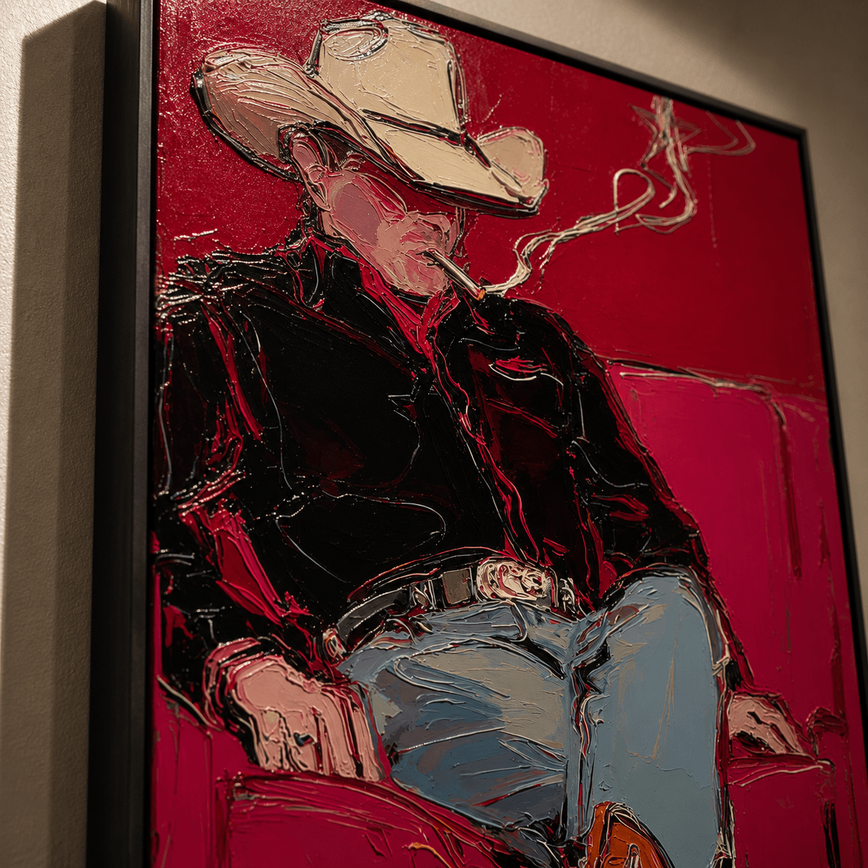 Impressionist Art | Smoky Cowboy Glow