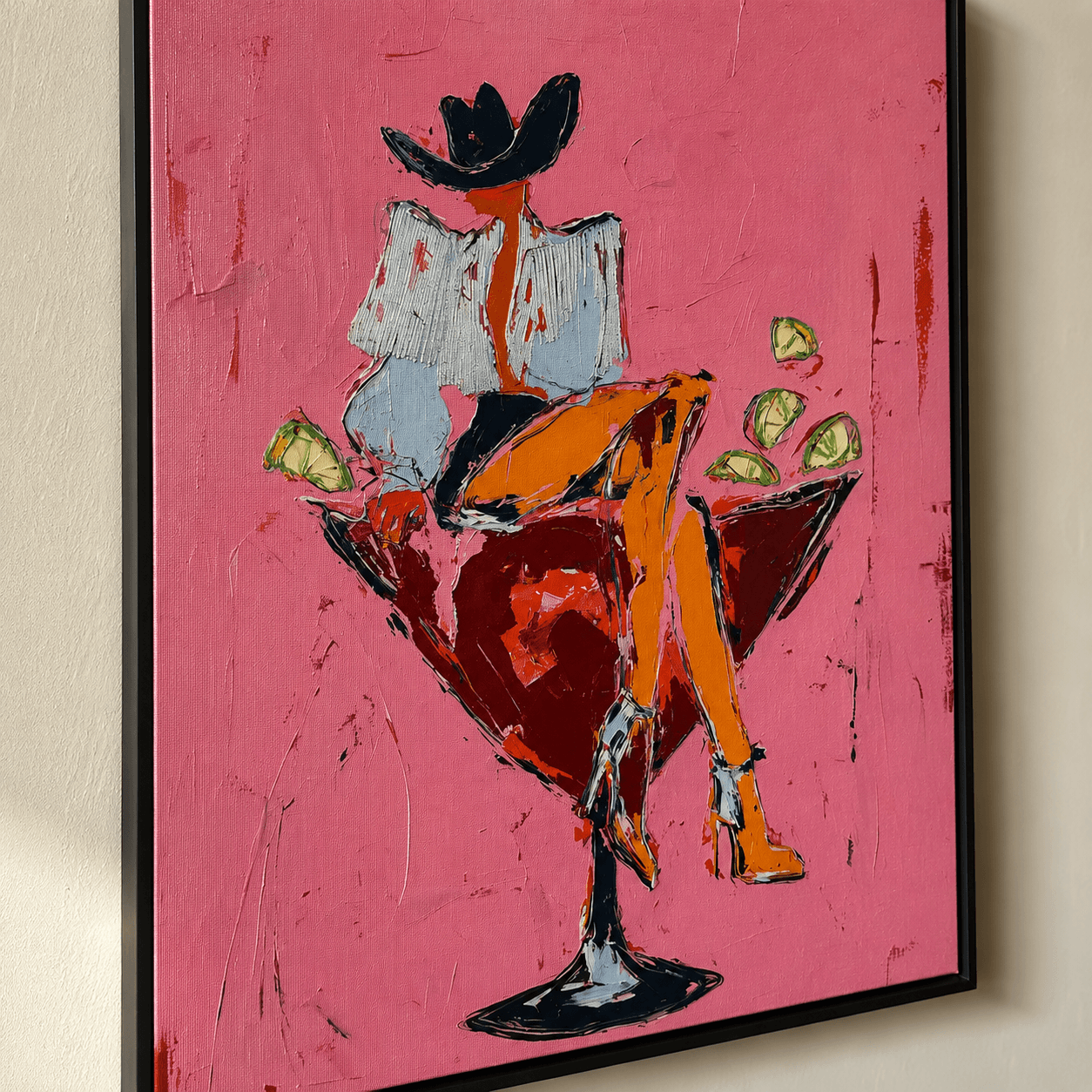 Vintage Americana Kunst | Margarita Cowgirl Vibe