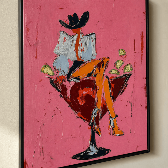 Vintage Americana Art | Margarita Cowgirl Vibe