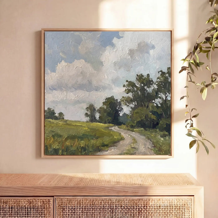 Impressionist Rural Landscape | Country Road