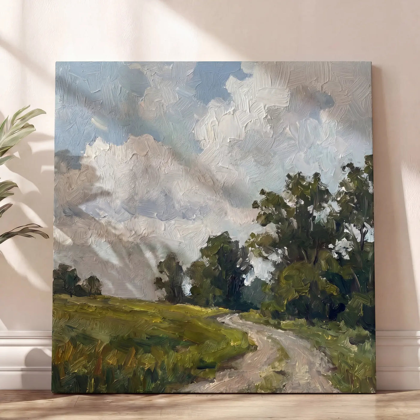 Impressionist Rural Landscape | Country Road