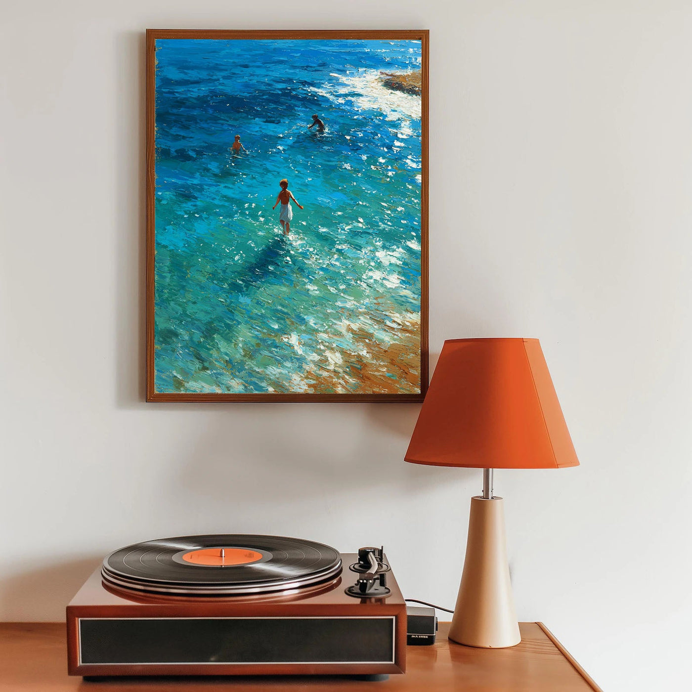 Coastal Swim Art | Textured Vibrance