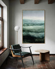 Teal Waves Abstract Art | Calm Depth