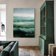 Teal Waves Abstract Art | Calm Depth