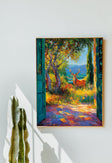 Deer Garden Art | Textured Vibrance