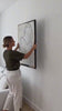 Black and White Abstract Painting Minimalist Canvas Wall Art Decor